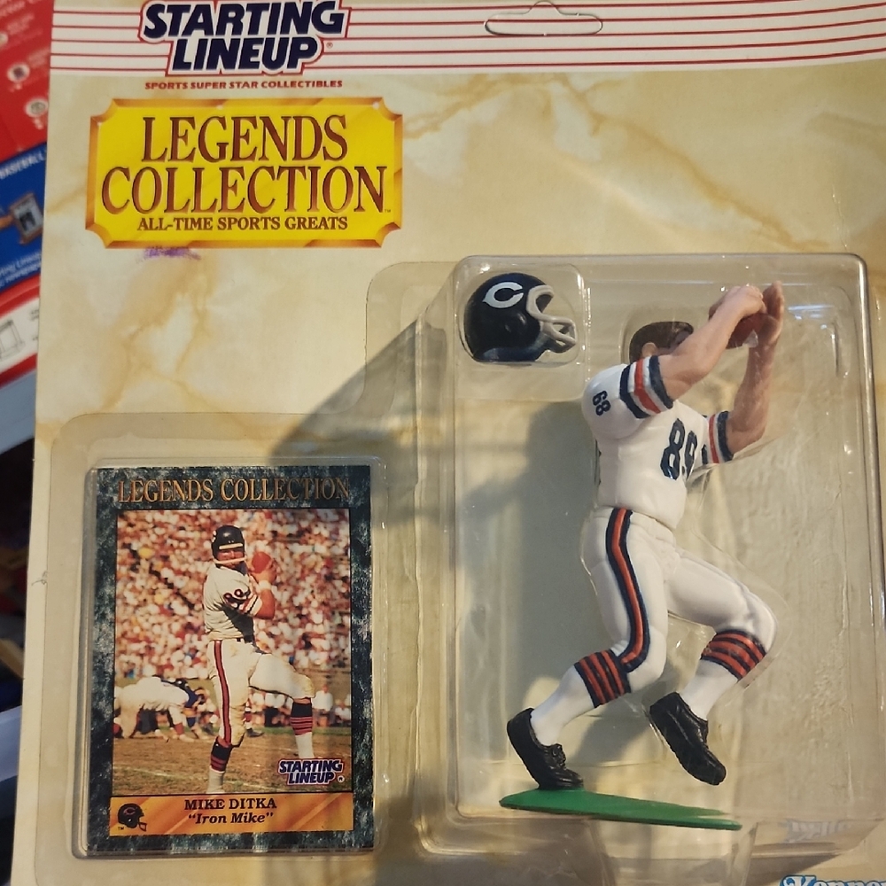 Starting Lineup Legends Collection Mike Ditka Figure - White/Blue Uniform